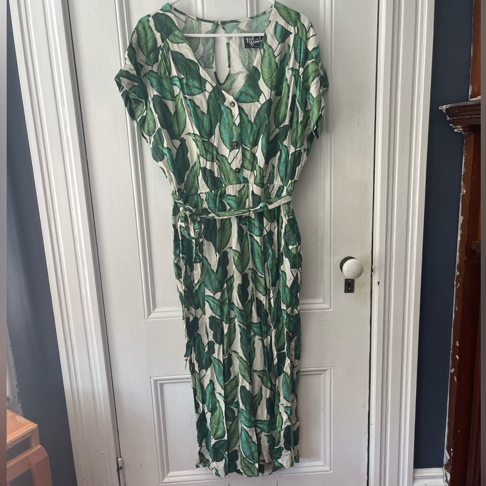 Hell Bunny Rainforest 70s Jumpsuit